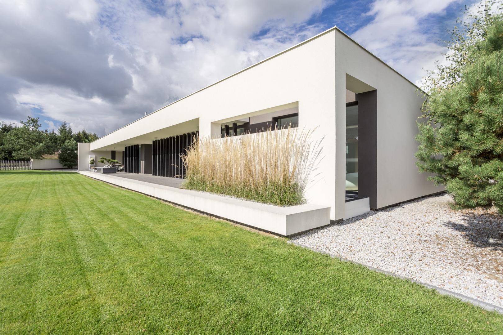 Modern geometric villa